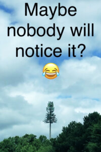 picture of ugly cell tower in Charlotte NC