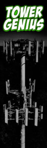 Cell tower dark background