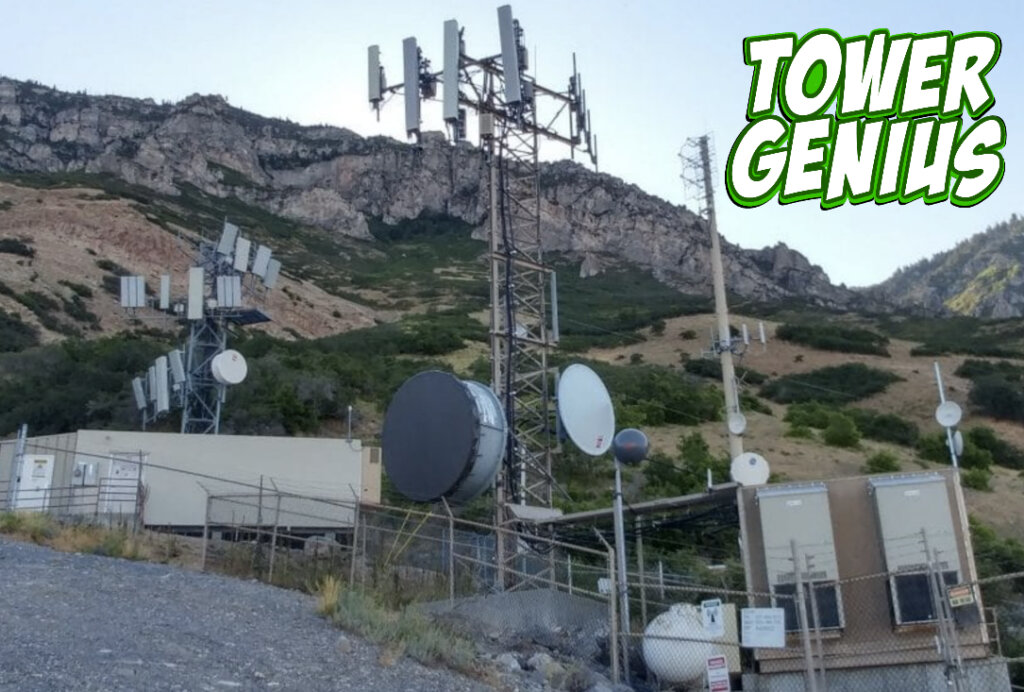 Picute of cell tower and antennas in Utah. what is a cell tower worth?