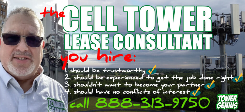 Tower Genius: The only cell tower lease consultant you will ever need to hire. Call 888-313-9750.