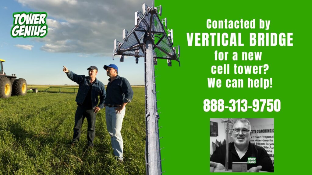 What are Vertical Bridge cell tower lease rates? Call Tower Genius at 888-313-9750.