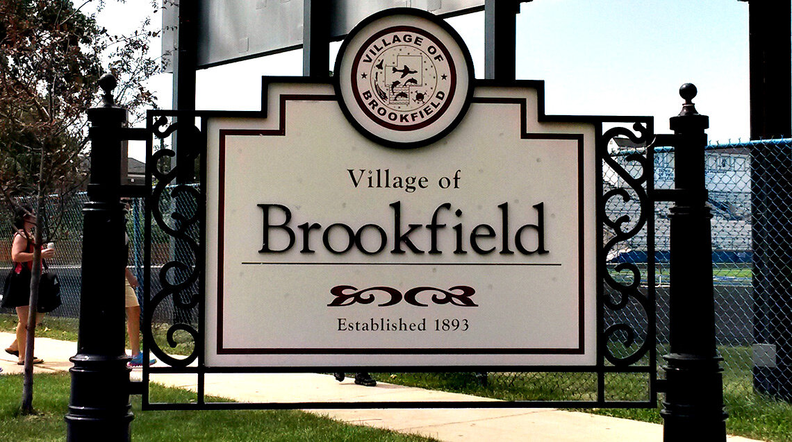Sign for Village of Brookfield IL