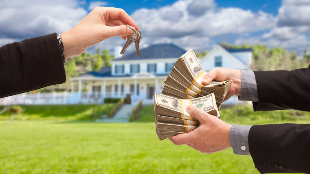 person buying a house for cash
