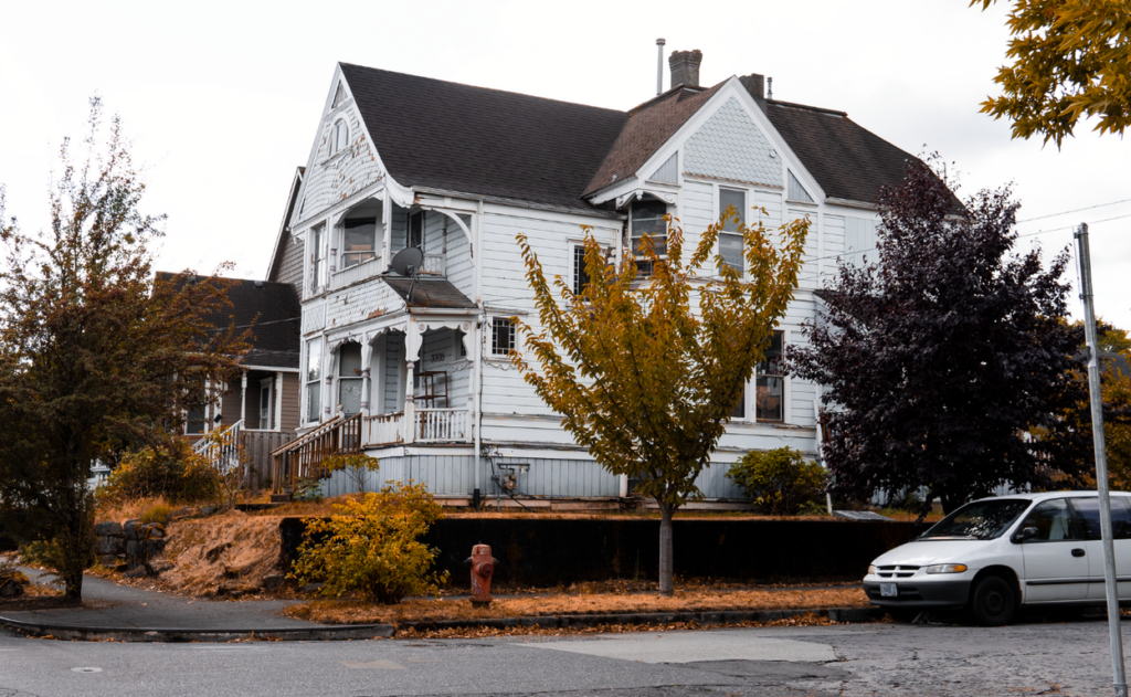 old house on corner of street