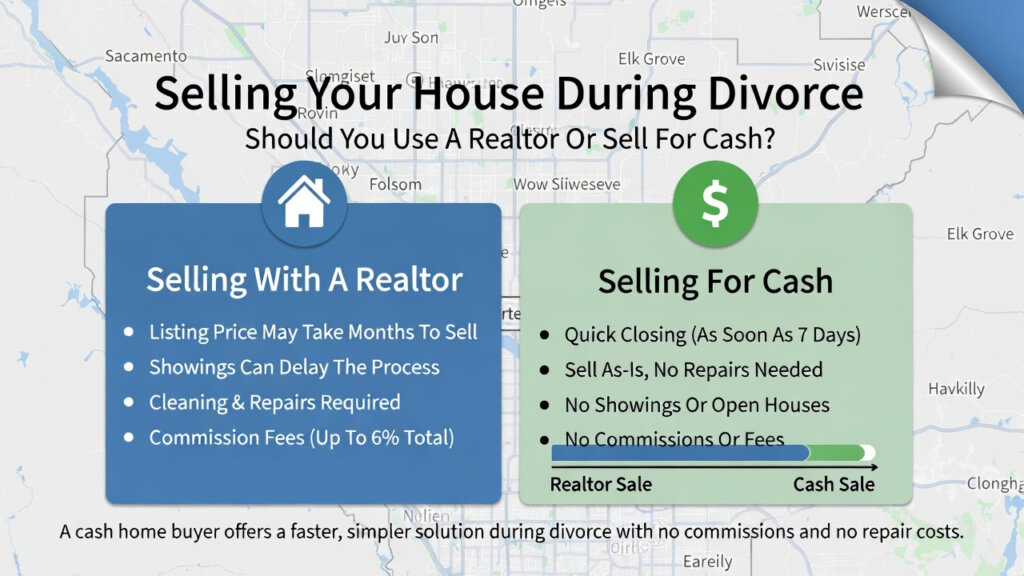 Divorce house sale costs comparison Sacramento 2026