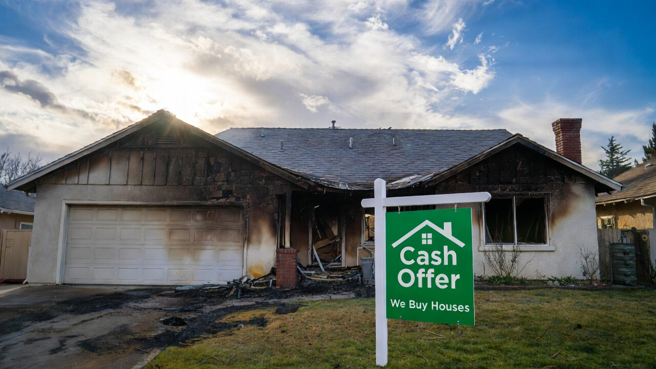 Selling fire damaged property Sacramento County CA