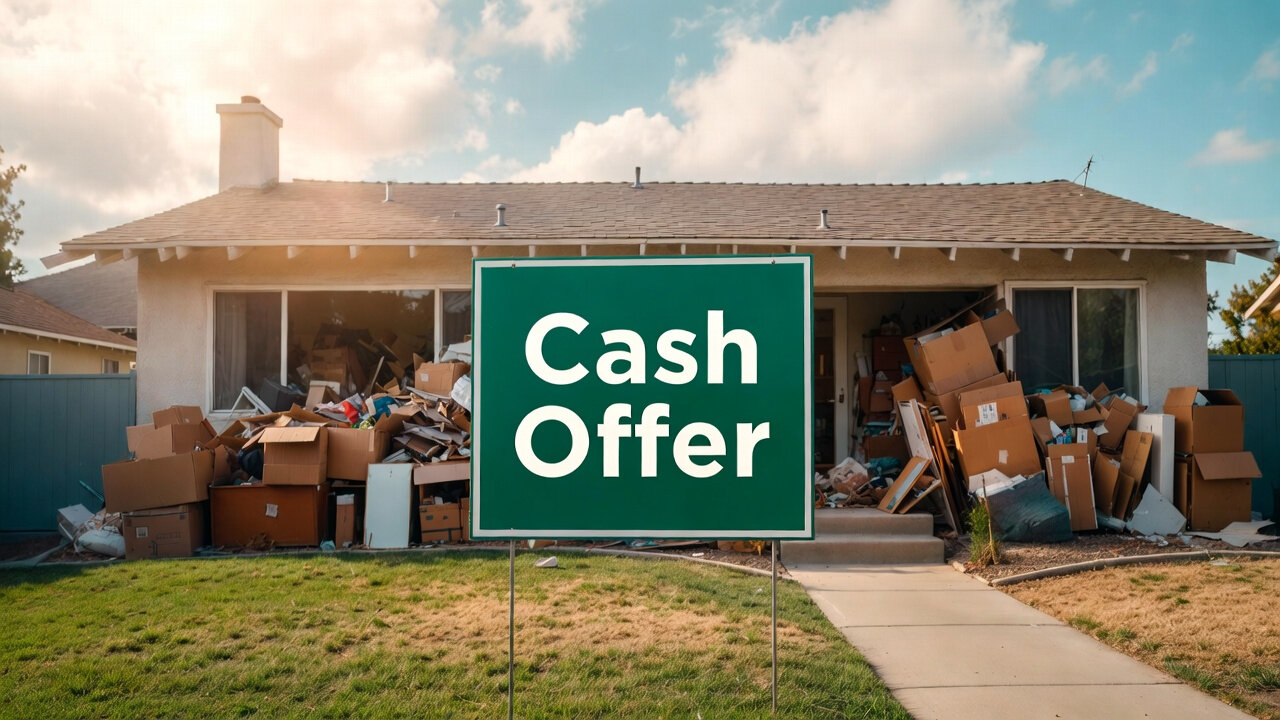 Selling hoarder house Sacramento County CA
