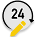24 hours icon