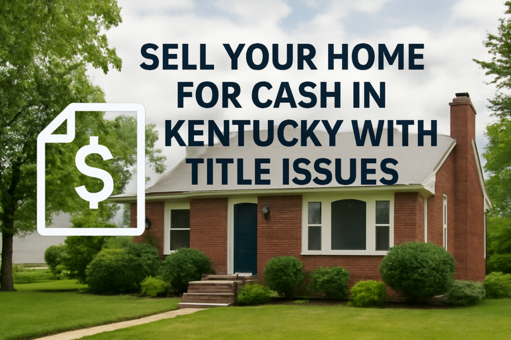 Sell Your Home for Cash in Kentucky with Title Issues