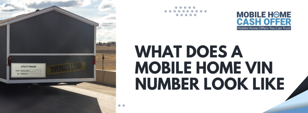 What Does A Mobile Home VIN Number Look Like