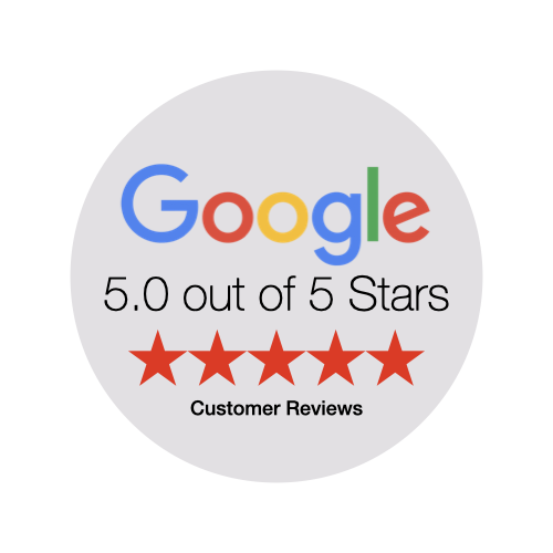 Google five star reviews badge 