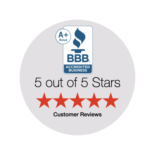 Better Business Bureau A rating badge  