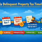 Florida Property Tax Timeline: From Tax Bill Due to Tax Certificate Sale and Possible Tax Deed