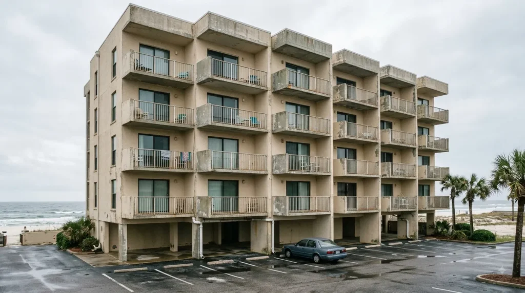 Panama City Beach Florida home exterior illustrating sell condo with special assessment Florida