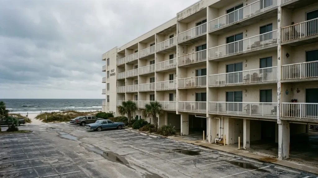 Panama City Beach Florida home exterior illustrating can't afford condo special assessment Florida