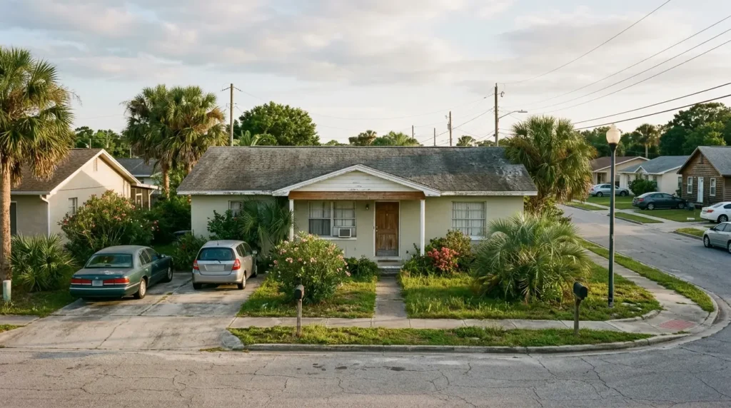 Panama City Florida home exterior illustrating Citizens depopulation takeout offer Florida