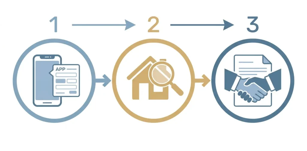 Three-step process for selling a Destin property as-is to a cash buyer
