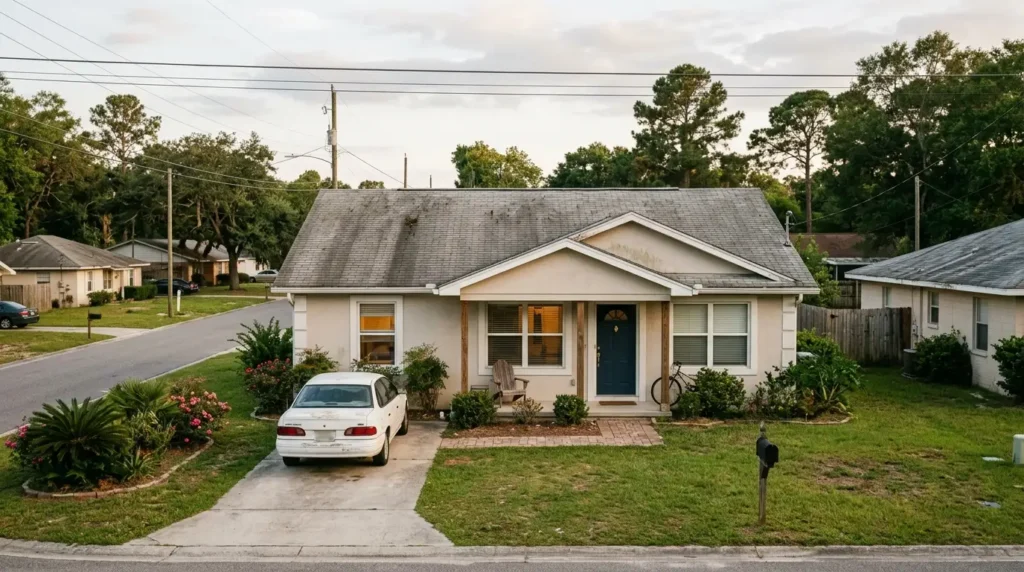 Milton Florida home exterior illustrating what fails a 4 point inspection in Florida
