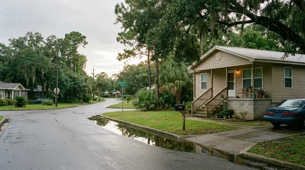 Pensacola Florida home exterior illustrating sell house in flood zone AE Florida