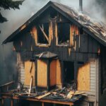 Fire Damaged House in Spokane Washington