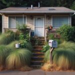 Washington rental home with closed blinds and overgrown landscaping, suggesting tenant resistance