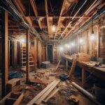 Washington basement with exposed wiring and unfinished walls showing signs of unpermitted renovations