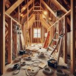 Washington home with a partially finished basement and exposed wires, showing signs of unpermitted renovation