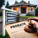 Washington home with legal probate documents and a “For Sale” sign out front
