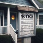 foreclosure notice at a front door