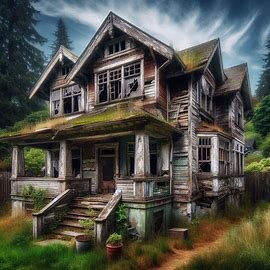 Tacoma WA home with boarded windows and exterior damage from long-term neglect