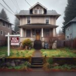 Tacoma WA home for sale during divorce with a “For Sale” sign in the yard