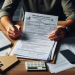 Washington home seller reviewing the Form 17 disclosure packet on a kitchen table