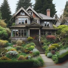 Outdated inherited home in McKinley Hill Tacoma with weathered siding and overgrown yard