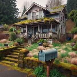 A dated inherited home in Everett with an overgrown yard, untouched since the original owner passed away