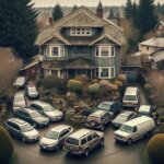 Everett home with an older exterior and multiple cars parked out front, symbolizing multiple heirs