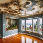 Tacoma WA home with visible mold on interior drywall and signs of water damage
