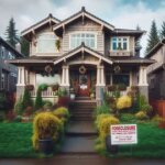 Tacoma house with foreclosure notice on front door