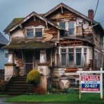 Everett home with peeling paint and sagging roof