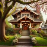 North End Tacoma house with classic Craftsman design and mature landscaping