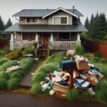 Vacant Everett house with a full mailbox and overgrown grass, suggesting absentee ownership