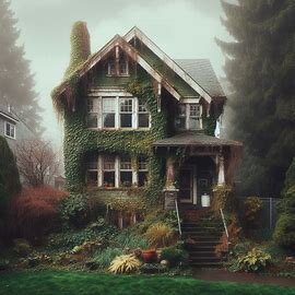 Everett WA inherited house with overgrown yard and outdated exterior