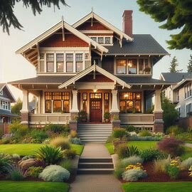Classic craftsman-style home in Tacoma WA’s Proctor District with large front porch