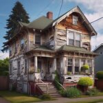 Older Tacoma home with peeling paint and visible siding damage