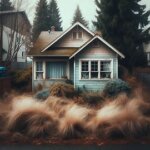 Everett WA home near Silver Lake with overgrown shrubs and signs of deferred maintenance
