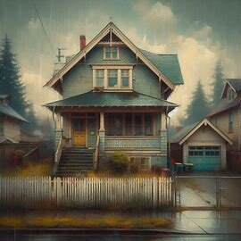 South Tacoma home with detached garage and weathered siding
