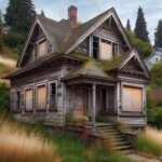 Tacoma house with visible code violations like boarded windows and damaged siding