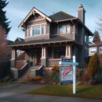 Tacoma homeowner removing a for-sale sign after an expired MLS listing