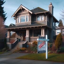 Tacoma homeowner removing a for-sale sign after an expired MLS listing