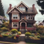 Inherited Tacoma home with original brick exterior and mature trees in the front yard