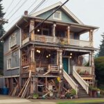 Tacoma house with partially completed renovation and visible exterior damage